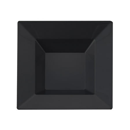 - Kaya Collection - Black Plastic Square 5oz Dessert/Appetizer Bowls - Disposable or Reusable - 2 Pack (20 Bowls)