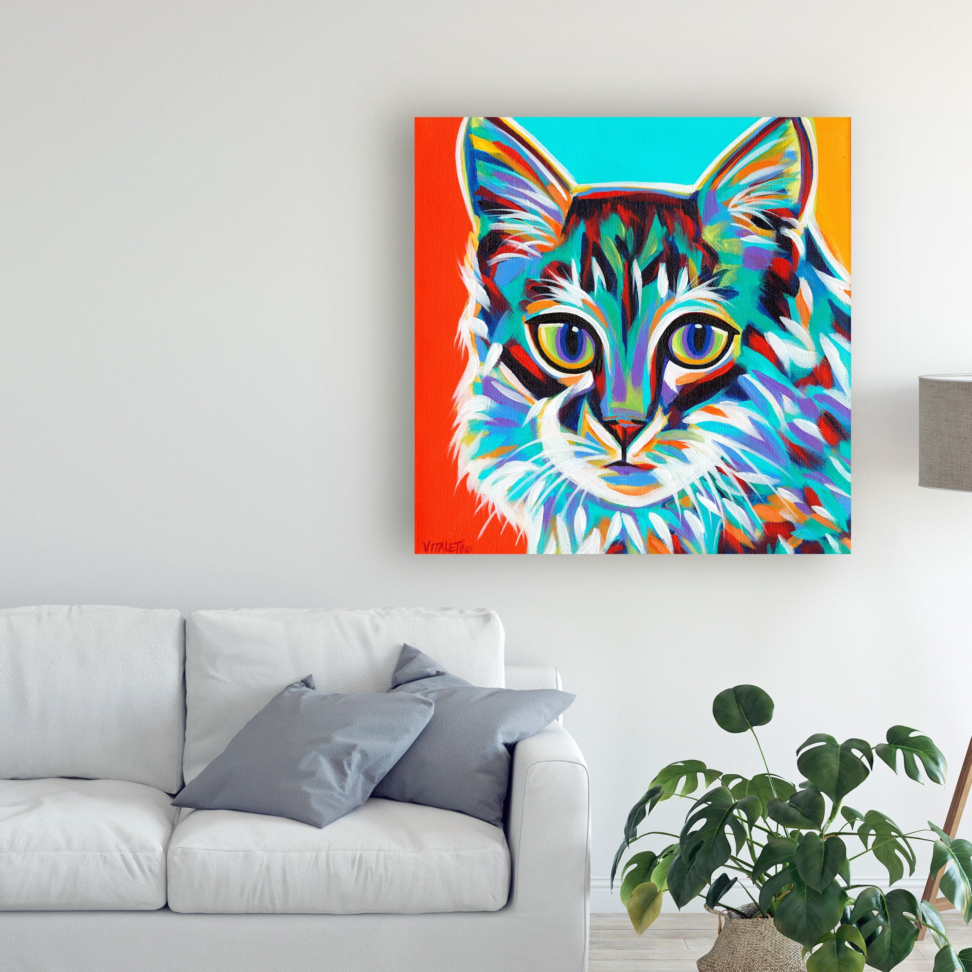 Trademark Fine Art 'Dramatic Cats II' Canvas Art by Carolee Vitaletti
