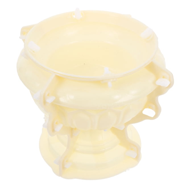 SHINYPASING 1Set Beige Plastic Flowerpots Molds European Style For Large Urn Planter Mould