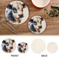 thumbnail image 4 of Head Of Cow Trivet Mats Pot Holders Cotton Woven Non-Slip Heat Resistant for Hot Pots Pans Pats for Cooking Baking Set of 2, 4 of 7