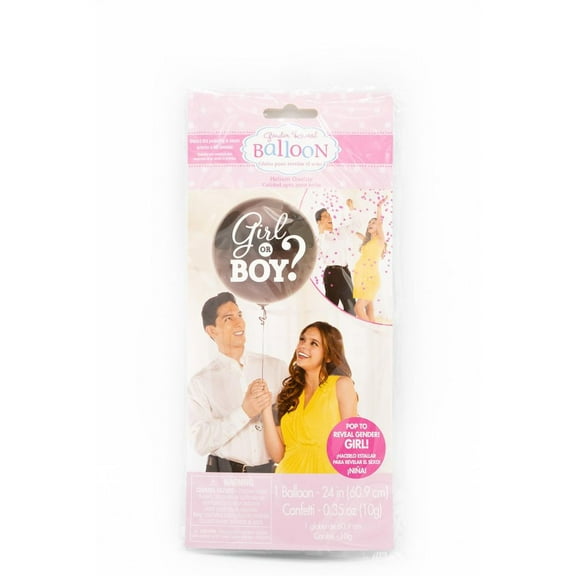 Baby Shower Boy/Girl, Gender Reveal Balloon (Girl)