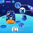 thumbnail image 6 of Costway 2PCS Kids Luggage Set 18'' Rolling Suitcase &  12'' Backpack Travel ABS Spaceman Blue, 6 of 10