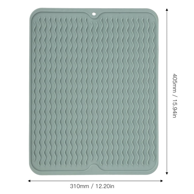 Drain Board,Dish Drying Mat Soft Flexible Rubber Heat Resistant
