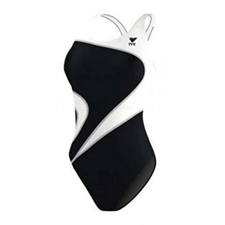 UPC: 0036702021685 | TYR Adult Alliance T-Splice Maxback Swimsuit 38 Black/White