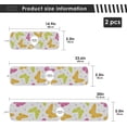thumbnail image 4 of Coolnut 2 Pack Faucet Mat Splash Guard for Kitchen Sink,Floral Butterflies 30x5 Inch Super Absorbent Microfiber Sink Protector Mat, Kitchen Sink Mat Machine Washable Kitchen Sink Accessories, 4 of 7