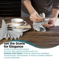 thumbnail image 5 of Leading Linens 150 pc Silver 17"x17" Polyester Cloth Napkins - Premium Washable Soft Durable Elegant Table Linen for Dining Restaurants Weddings Events Rentals Banquets & Parties, 5 of 5