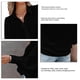 thumbnail image 5 of Camisa de mujer con cuello en V, blusa de negocios para mujer, blusa con cuello vuelto en V, blusa de color puro, apariencia llamativa, 5 of 5