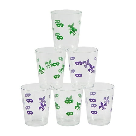 

Mardi Gras Plastic Shot Glasses - 24 Pieces