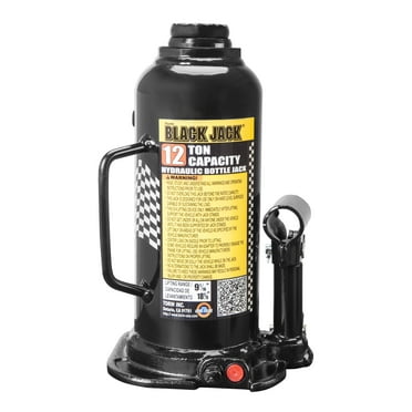 Black Jack T91213W Welded Bottle Jack, 12 Ton Black