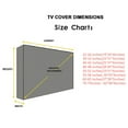thumbnail image 2 of Weatherproof Dust-Proof Outdoor Tv Cover Black 22-24'' 30-32'' 40-42'' 46-48'' 50-52'' 55-58'' 60-65'' 70-75'' Protect Tv Screen, 2 of 6
