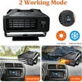 thumbnail image 6 of Samovi Car Heater, Car Heater Fan, Auto Heater Defogger, 12V 150W Portable Car Fans, 360° Rotation, Plug Adjustable Thermostat in Cigarette Lighter, 2 in 1 Heating/Natural Wind Function, 6 of 8
