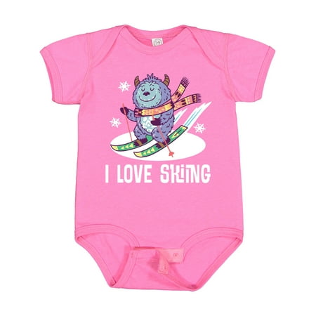 

Inktastic I Love Skiing Gift Baby Boy or Baby Girl Bodysuit