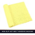 thumbnail image 6 of Walensee Non-Slip Bathroom Rugs Chenille Soft Striped Plush Bath Mat, 17" x 24", Yellow, 6 of 7