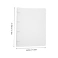 thumbnail image 5 of ROSENICE A4 Paper PP File Folders with Inner Clip Semi Transparent Folder Expanding File Office Supplies for Loose-leaf Note, 5 of 6