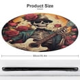 thumbnail image 2 of Guitar Skeleton Rock Floral Medallion Round Rug - Small Round Area Rug, Soft Non-Slip Machine Washable Bedroom Mat Indoor Accent Entry Carpet for Office Desk Dorm Hallway, 2 of 7