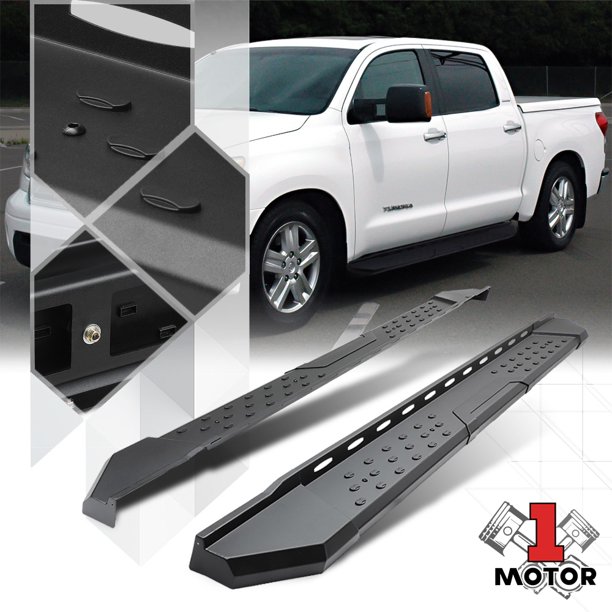 Black Running Board 5.5" Side Step Nerf Bar for 0720 Toyota Tundra