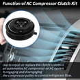 thumbnail image 3 of Kit de embrague de compresor de aire acondicionado Unique Bargains para Chrysler Pacifica 2017-2022 V6 3.6L para Chrysler Voyager 2020-2022, 3 of 8