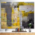 thumbnail image 2 of Design Art - Grey and Yellow Blur Abstract, 2 of 5