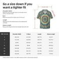 thumbnail image 7 of Easygdp Round Mandala1 Men's Casual Short-sleeved Shirt with Pocket and Button Suitable for Beach Vacation Leisure - X-Large, 7 of 7