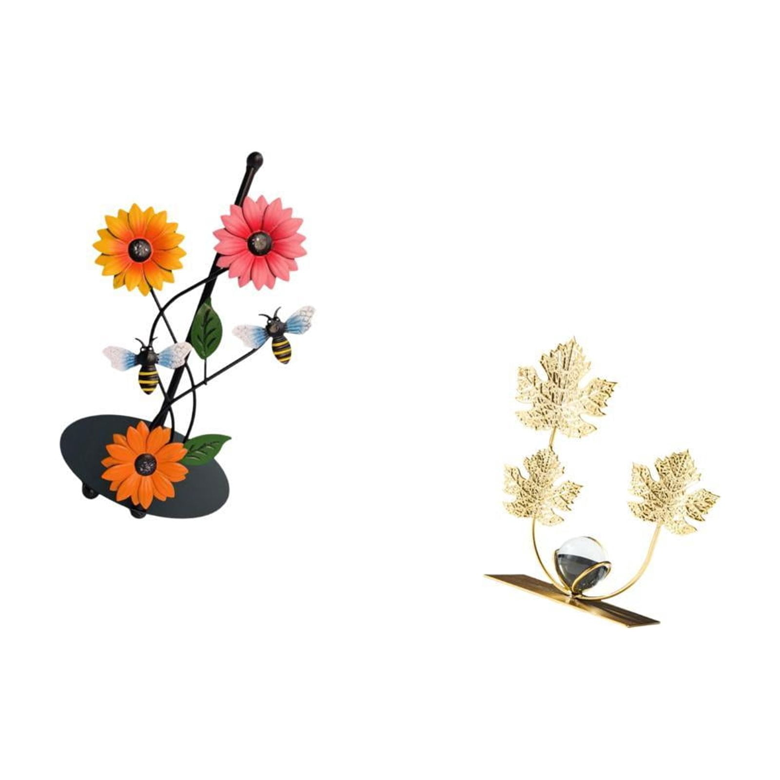 Fiocias Leaves Paper Towel Holder Dispenser with Non Slip Vertical Rack And Decorative Leaf Sculpture Bookshelf Ornament for Modern Home Decor Collectibles An