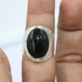 thumbnail image 3 of Silver Gift Ring, Black Onyx Solid 925 Sterling Silver Ring, 3 of 5