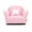 Pink, variant on Plush Keet Children's Chair Lavander, with accent pillow