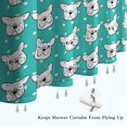 thumbnail image 6 of Esign Of Head Pug Dog Shower Curtain 72"x84" ,Bathroom Decorative Shower Curtains Set with 12 Hooks,Modern Waterproof Washable Shower Curtain, 6 of 6