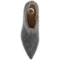 thumbnail image 5 of Journee Womens Rossia Inside Zip Kitten Heel Booties, 5 of 10