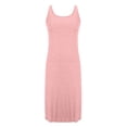 thumbnail image 5 of AHMOMEI Womens Nightgown Soft Sleeveless Wide Strap Sleepwear Casual Loose Full Slip Under Dress Summer Clothes Light pink XL, 5 of 8
