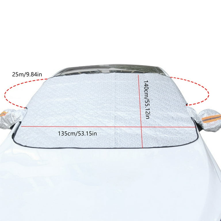 Buy Car Windscreen Cover Winter Windshield Snow Cover Car Frost Windscreen  Cover With Side Mirror Covers Thick Magnetic 160*145cm Online