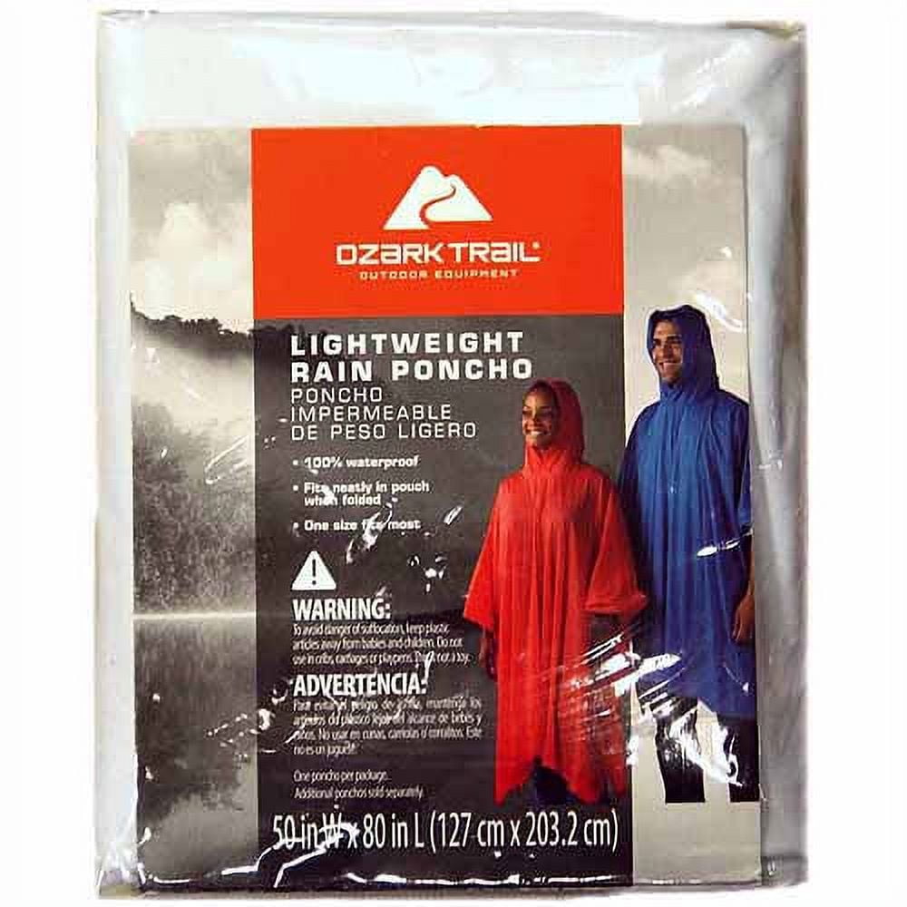 Poncho De Pluie Urgence Ozark Trail, Compact, Tient Dans La Poche, Neuf