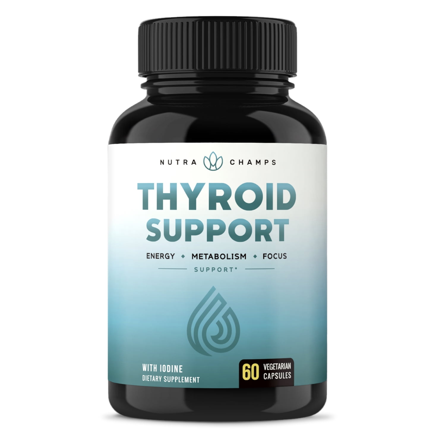 Thyroid Support & Adrenal Support Supplement 2in1 Natural Formula