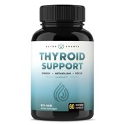 NutraChamps Thyroid Support & Adrenal Support Supplement 2-in-1 Natural Formula - Iodine & Ashwagandha for Energy, Metabolism, Focus, Adrenal Fatigue & Stress Relief, Cortisol Balance for Women & Men