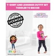 thumbnail image 4 of Dreamworks Gabby's Dollhouse Pandy Paws Little Girls T-Shirt and Leggings Outfit Set Toddler to Big Kid, 4 of 5
