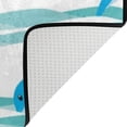 thumbnail image 2 of SKYSONIC Area Rug Carpet Dolphin On Cyan Background Doormat for Hardwood Floor Entrance Living Room Bedroom 24x36 Inch, 2 of 6