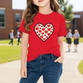 thumbnail image 4 of Plebaso Boys Girls Valentine's Day T-Shirts Graphic Cute Tee Casual Short Sleeve Crewneck Summer Tops, 4 of 7