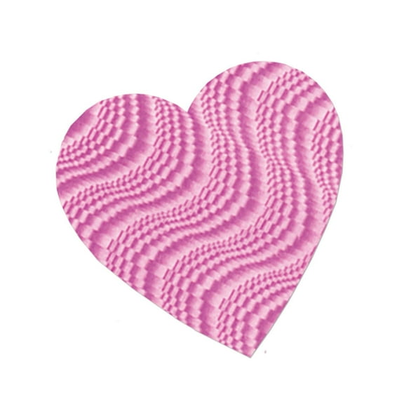 36 Pack Beistle 8.5 Inch- Valentine's Day Embossed Foil Heart Cutout- Pink
