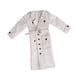 thumbnail image 5 of Figura 1/6 Cortavientos largo DIY Muñeca Vestida Coleccionable Miniatura de Moda Blanco, 5 of 9