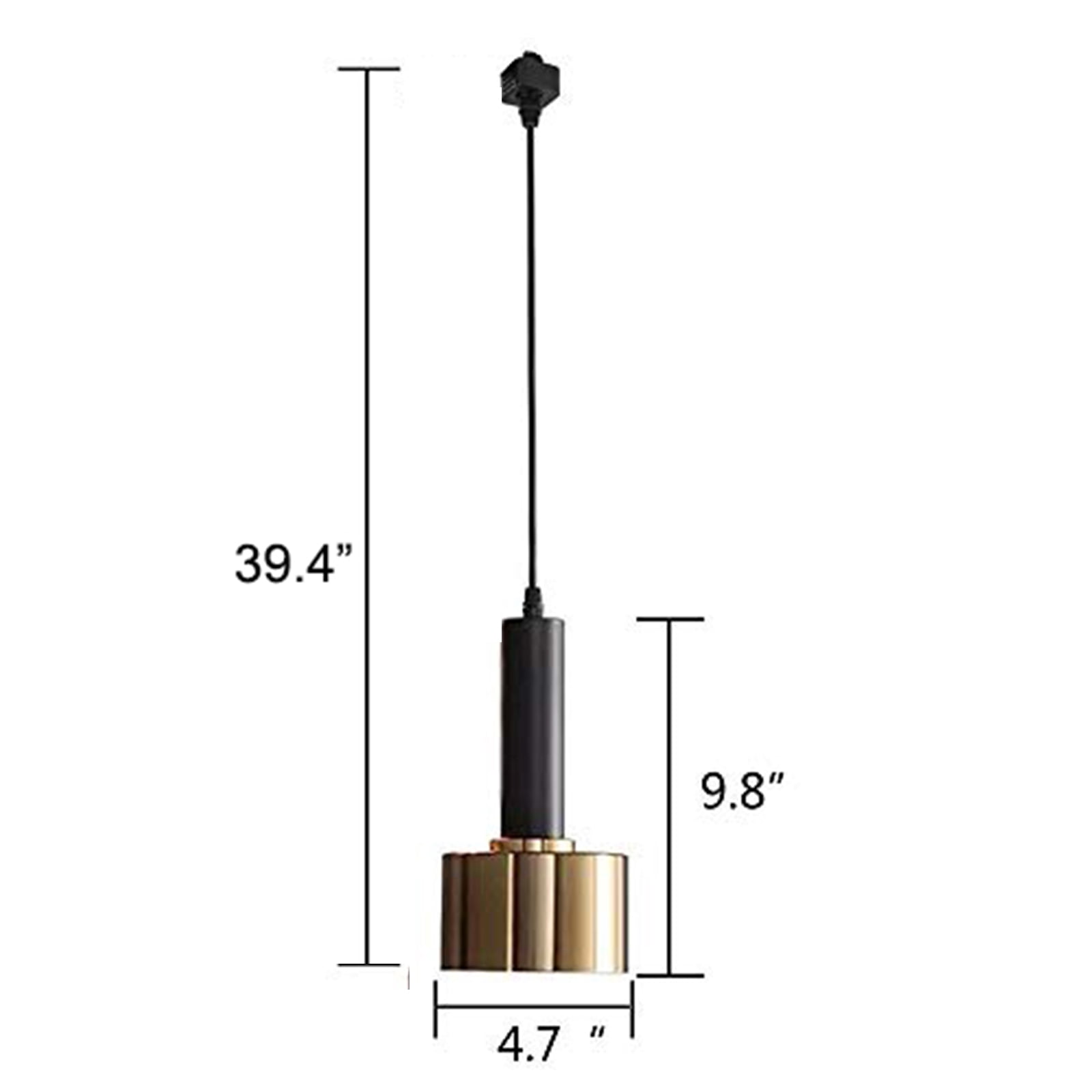 Kiven Modern H-Type Track Lighting fixtures with Remote Control, 3-Light, Dimmable