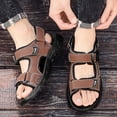 thumbnail image 3 of CHICVOMEY Hiking Sandals for Men - Outdoor Sport Sandals with Massage Beads Insole & Adjustable Straps - Non-Slip Lightweight Water Sandals for Summer Beach, 3 of 9