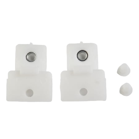 Tekuisi 1 Pair White Door Glass Track Clip for Isuzu D-Max for Holden LH+RH Door & Window Glass Track Clip Parts