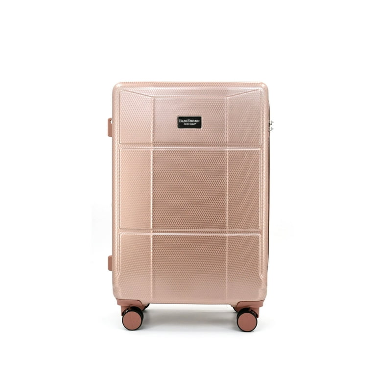 Isaac Mizrahi Aero 3-Piece Luggage Set, Hard Shell Spinner, Rose