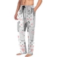 thumbnail image 5 of FREEAMG Cat Cotton Pajama Pant for Men, Super Soft Lightweight Lounge Pajama Bottoms Drawstring Sleepwear Pant with 2 Pockets, 5 of 7