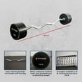 thumbnail image 6 of Titan Fitness EZ Curl Rubber Fixed Barbell 110 lb., 6 of 6