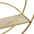 thumbnail image 5 of CosmoLiving by Cosmopolitan 22" x 7" Round 2-Tier Gold Geometric Wall Shelf, 5 of 9