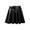 Black, variant on TTAO Kids Girls Mini Skirt Metallic Pleated Flared Skater Dance Skirt Cheerleading Dance Costume Gold 8