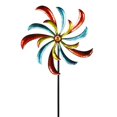 thumbnail image 1 of Alpine Corp SLL1874 Colorful Swirl Kinetic Wind Spinner Garden Stake, 1 of 5