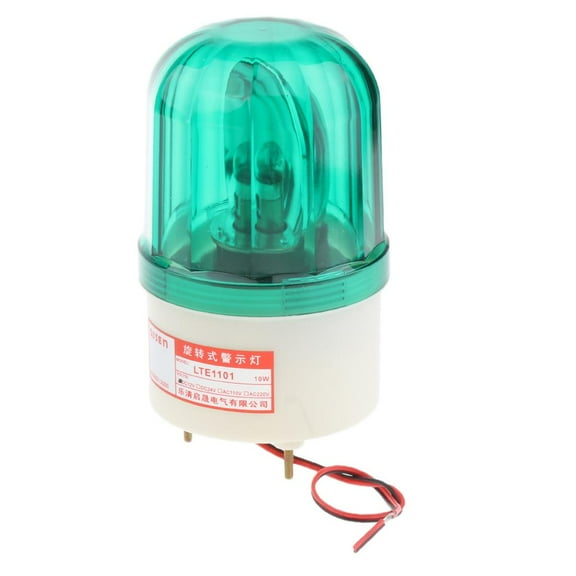 24V Green LED Rotating Strobe Warning Automation Lamp