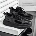 thumbnail image 3 of Men's Work Board Shoes -  , Casual Attire, and - Durable Upper & Cushioned Rubber Outsole，Low-Top Lace-Up Sneakers with Rubber Sole, - Versatile Casual & Athletic Footwear Suitable for Work, 3 of 5