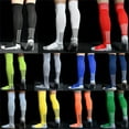 thumbnail image 3 of Towel Bottom Running Men's Socks Breathable Extra Long Hiking Soccer Socks Long Football Socks Cycling Socks Sports Socks WHITE, 3 of 8